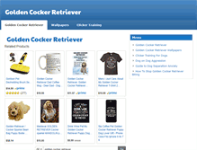 Tablet Screenshot of goldencockerretriever.org
